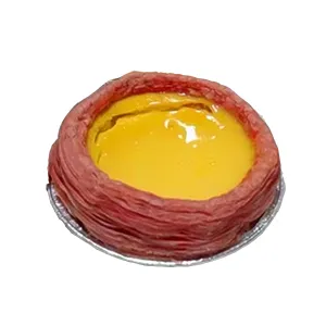 Colored egg tart