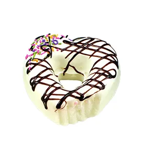 Heart-shaped doughnut