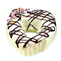 Heart-shaped doughnut